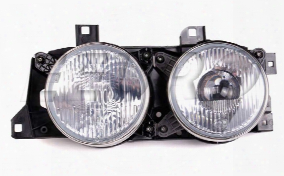 Headlight Assembly - Driver Side (ellipsoid) - Hella 005900551 Bmw 63121379185