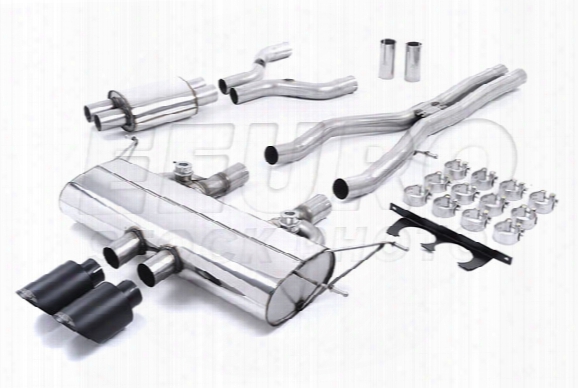 Jaguar Exhaust System Kit (cat-back) (performance) (valved W/ Cerakote Black Tips)