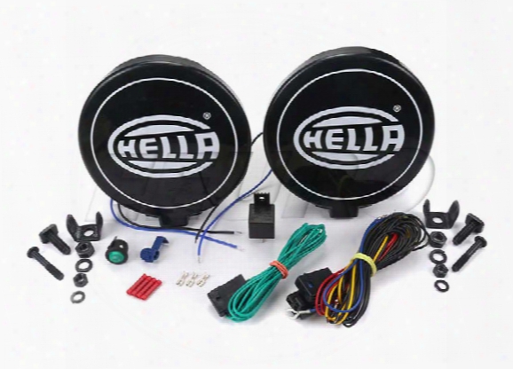 Rallye Driving Lamp Kit (500) (halogen) (black Magic) - Hella 005750991