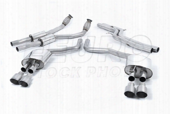Vw Exhaust System Kit (cat-back) (performance) (non-resonated) (titanium 100mm Tips)