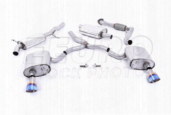 Vw Exhaust System Kit (cat-back) (performance) (resonated) (burnt Titanium 100mm Tips)