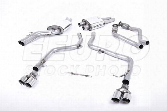 Vw Exhaust System Kit (cat-back) (race) (non-resonated) (polished 80mm Gt Tips)