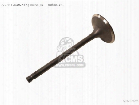 (14711-kab-010) Valve,in.