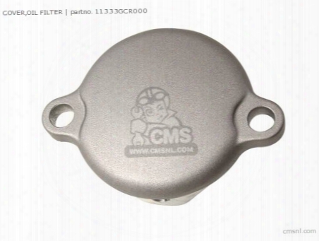 Cover,oil Filter