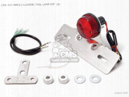 (09-03-0802) Classic Tail Lamp Kit (red ) Ape50/100 (reflector