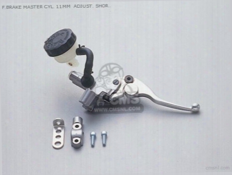 F.brake Master Cyl. 11mm Adjust. Short Lever Silver/silver