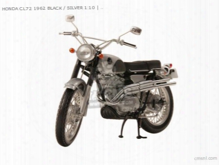 Honda Cl72 1962 Black / Silver 1:10
