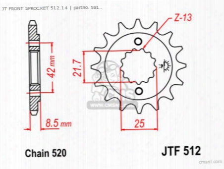 Jt Front Sprocket 512.14