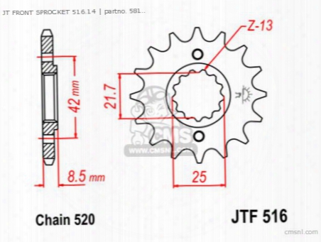 Jt Front Sprocket 516.14