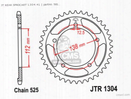 Jt Rear Sprocket 1304.41