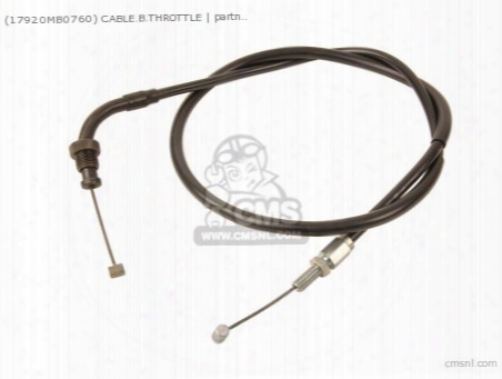 (17920-mf5-407) Cable.b.throttle