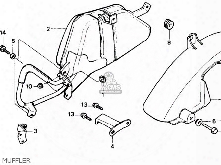 (18316ge1830) Stay,muffler Set