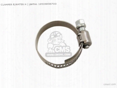 Clamper B,water H