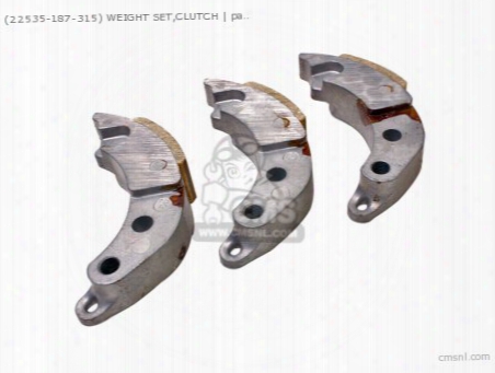 (22535-187-315) Weight Set,clutch