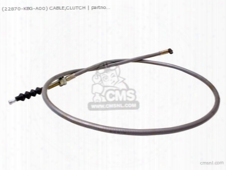 (22870-kbg-a00) Cable,clutch