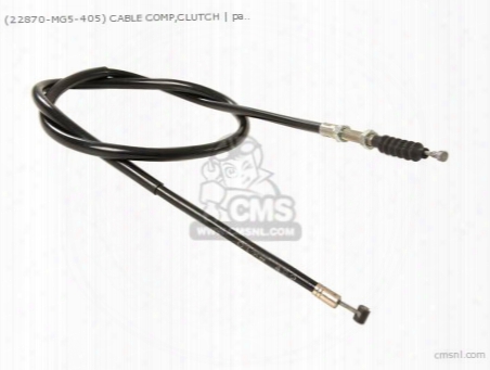 (22870-mg5-405) Cable Comp,clutch