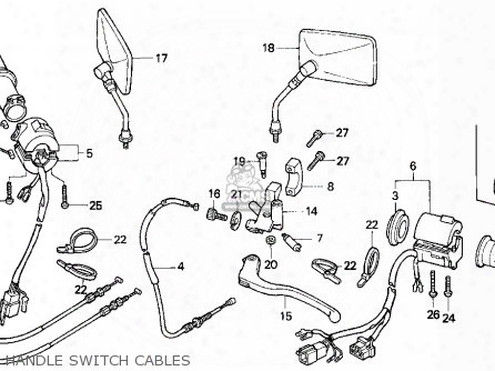 (22870-mz5-770) Cable Comp.,clutc