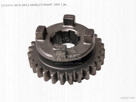 (23471-kcs-650) Gear,ct/shaft 3rd