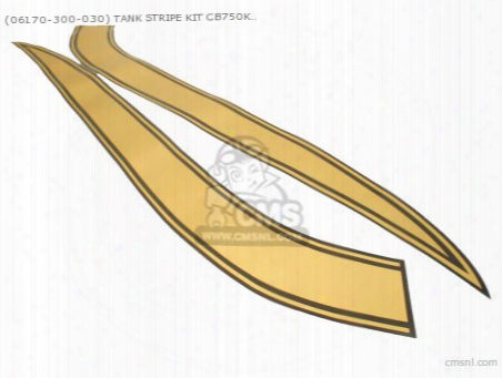 (06170-300-030) Tank Stripe Kit Cb750k0 &k1 Candy Ruby Red