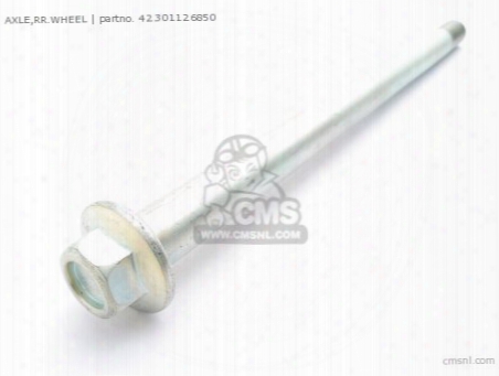 Axle,rr.wheel
