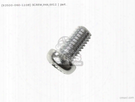 (93500060120b) Screw,pan,6x12
