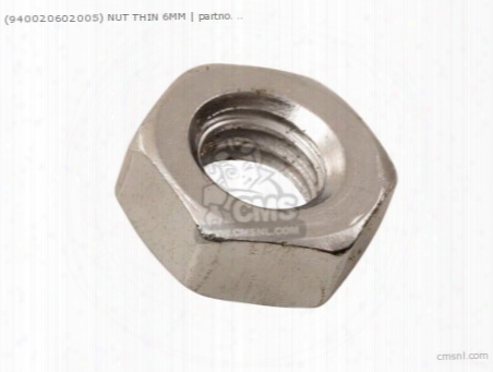 (94002-060200s) Nut Thin 6mm
