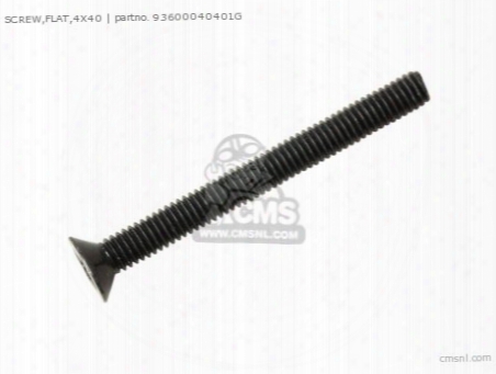Screw,flat,4x40