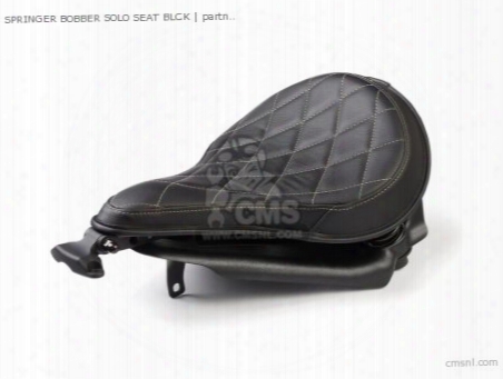 Springer Bobber Solo Seat Blck