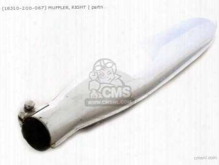 (18310200050) Muffler, Right
