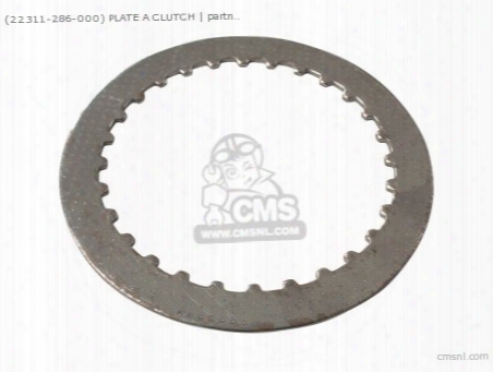 (22311-286-000) Plate A Clutch