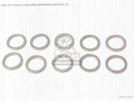 (00-07-0010) Sealing Washer(10x14x1.5) 10pcs Oil Cooler Repair