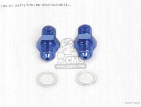 (00-07-0032) Slim Line Hoseadapter (straight/m10x1.25) Oil Cool