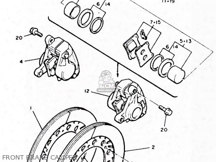 (1fkw004601) Brake Pad Kit, Front