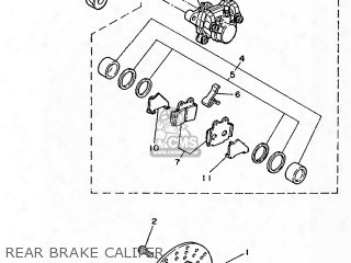 (1ktw004652) Brake Pad Kit, Rear