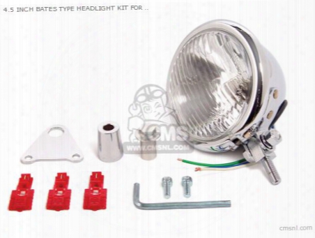 4.5 Inch Bates Type Headlight Kit For Monkey 27mm Fork Only