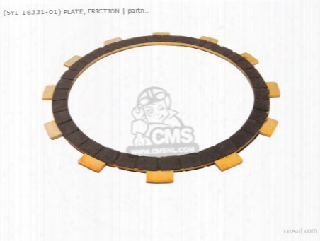 (5y11633101) Plate, Friction