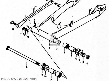 (61281-44001) Spacer,swing Arm,center