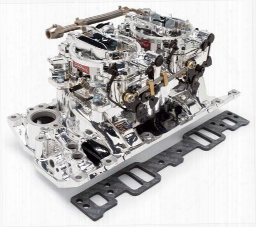 Edelbrock Edelbrock Rpm Air-gap Dual-quad Intake Manifold/carburetor Kit - 20264 20264 Intake Manifold/carb Kit