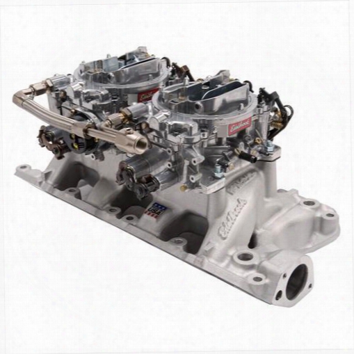 Edelbrock Edelbrock Rpm Air-gap Dual-quad Intake Manifold/carburetor Kit - 2035 2035 Intake Manifold/carb Kit