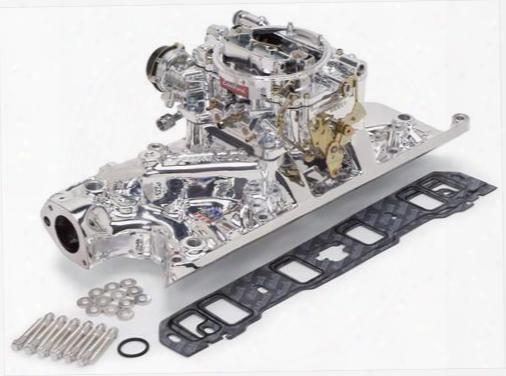 Edelbrock Edelbrock Single-quad Manifold And Carb Kit - 20314 20314 Intake Manifold/carb Kit