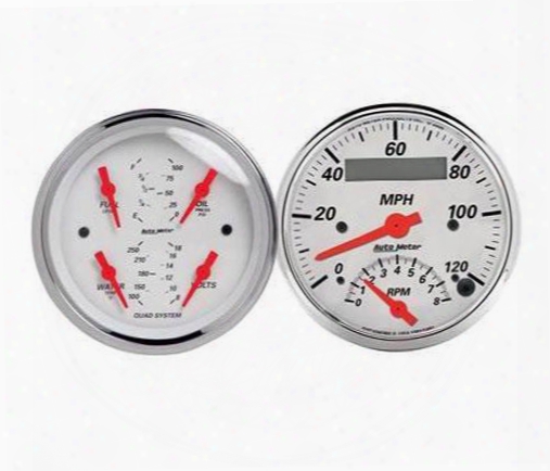 Auto Meter Auto Meter Arctic White Quad Gauge/tach/speedo Kit - 1309 1309 Gauge Set