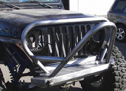 2002 Jeep Wrangler (tj) Genright Aluminum Alloy Front Bumper With Boulder Series Stinger