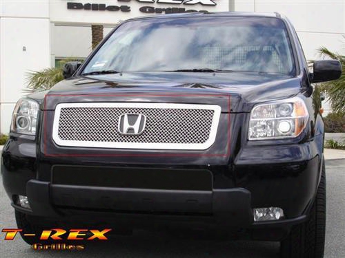 2008 Honda Pilot T-rex Grilles Upper Class; Mesh Grille