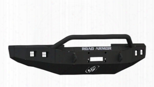 2010 Ford F-450 Super Duty  Road Armor Front Stealth Winch Bumper Pre-runner Square Light Port In Satin Black
