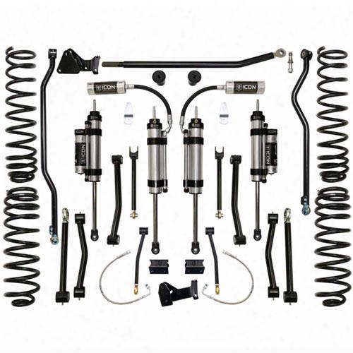 2010 Jeep Wrangler (jk) Icon Suspension 4.5 Inch Stage 5 Lift Kit With 2.5 Omega Series Bypass Shocks