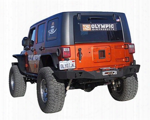 2010 Jeep Wrangler (jk) Olympic 4x4 Products Smuggler Rear Winch Mount Bumper