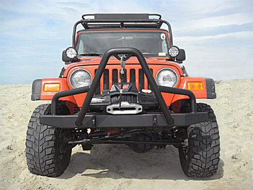 1997 Jeep Wrangler (tj) Olympic 4x4 Products Boa Rock Front Bumper