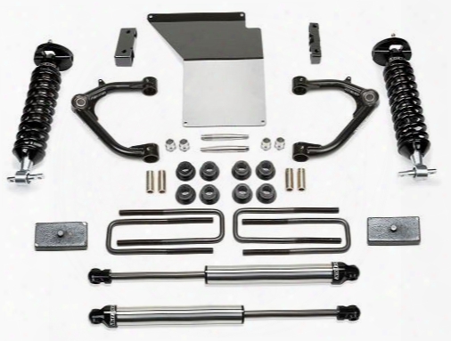 2014 Chevrolet Silverado 1500 Fabtech 4 Inch Uniball Control Arm Lift Kit W/dirt Logic Ss Shocks