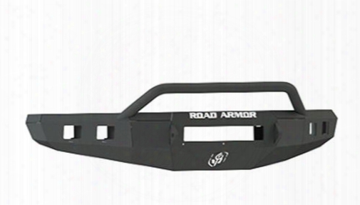 2012 Ford F-450 Super Duty Road Armor Front Stealth Non-winch Illuminator Bumper Titan Ii Square Light Port In Satin Black