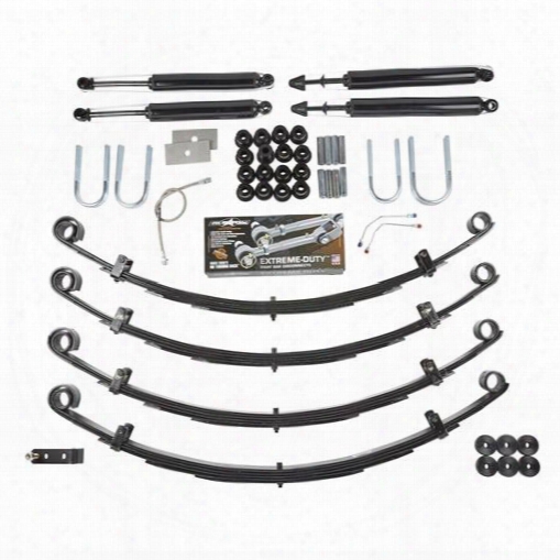 1995 Jeep Wrangler (yj) Rubicon Express 2.5 Inch Standard Leaf Spring Lift Kit With Twin Tube Shocks